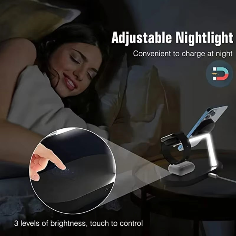 Pod Zenith 3-in-1 Magnetic Wireless Charger Stand